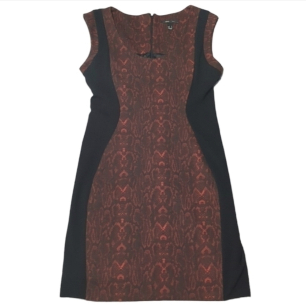 Mango Women's Dress‎ Red Black Snakeskin Python Fairygrunge Whimsigoth Medium